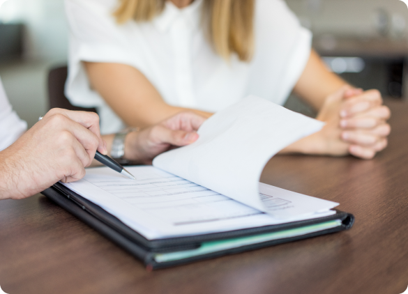 hands-male-executive-showing-contract-female-partner-meeting 1 unsecured working capital loan